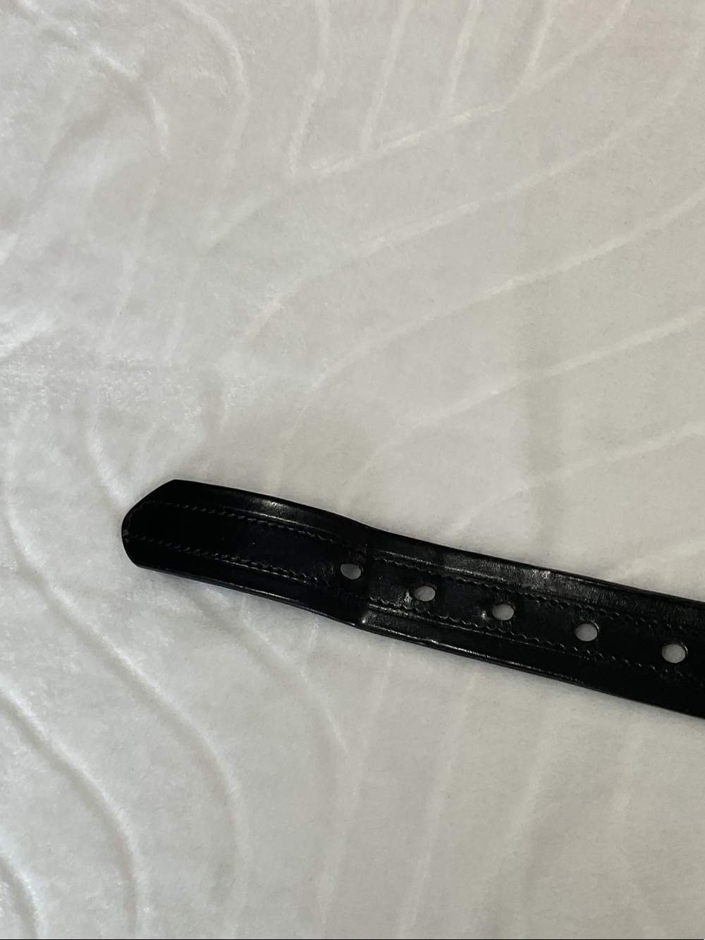 Men's Black Leather Belt - Picture 6 of 6